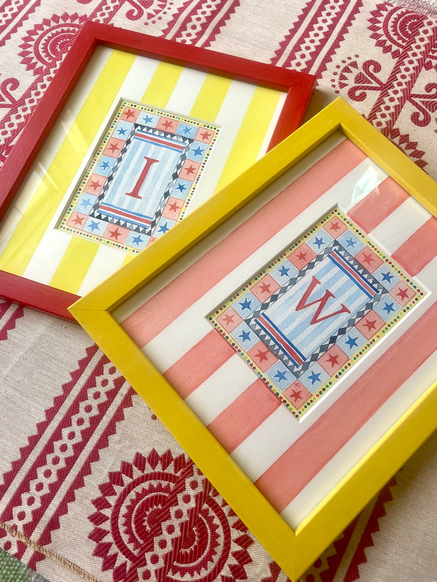 Original Waterolour - Circus I Mounted and Framed