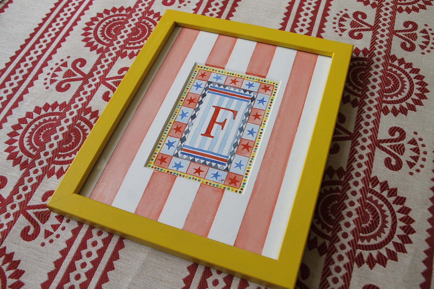 Original Watercolour - Circus F Mounted and Framed
