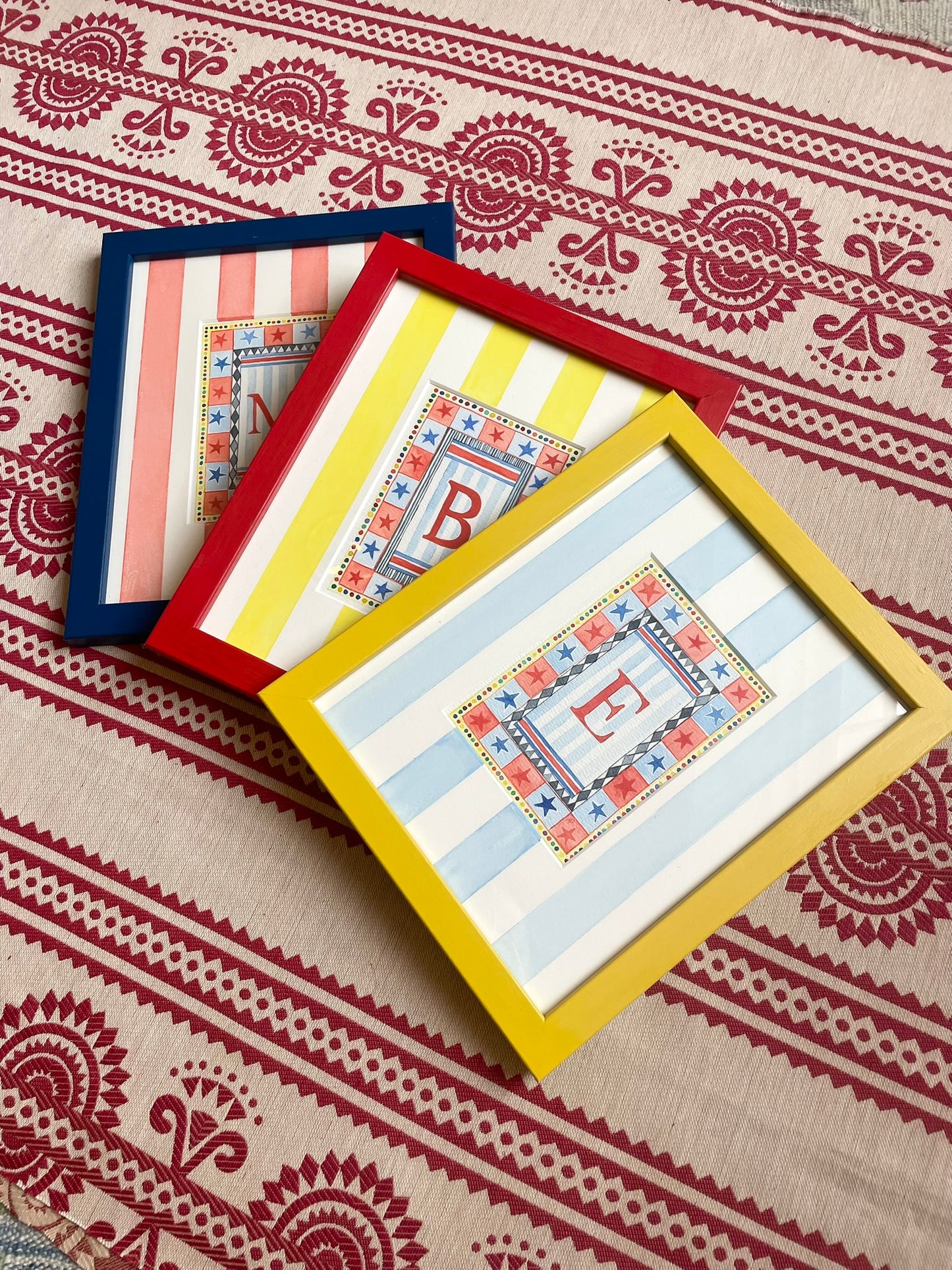 Circus C Print paired with Hand Painted Mount