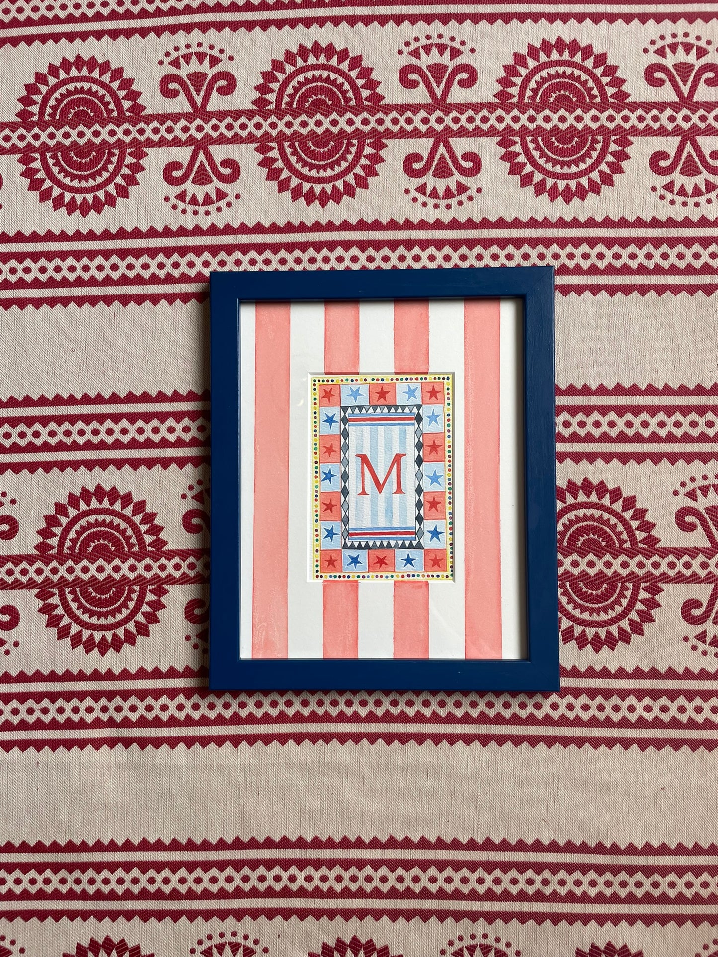 Original Watercolour - Circus M Mounted and Framed