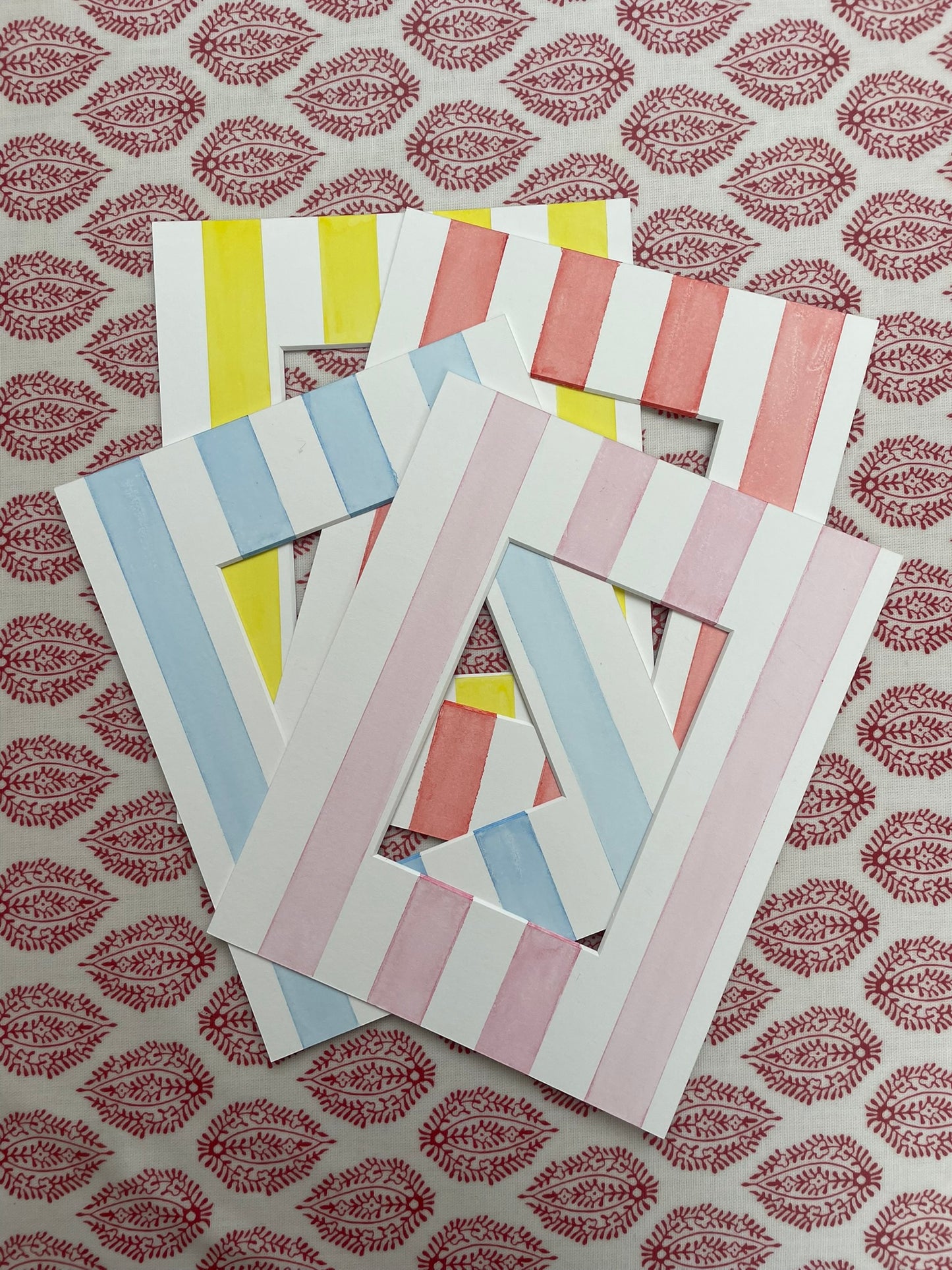 Circus I Print paired with Hand Painted Mount