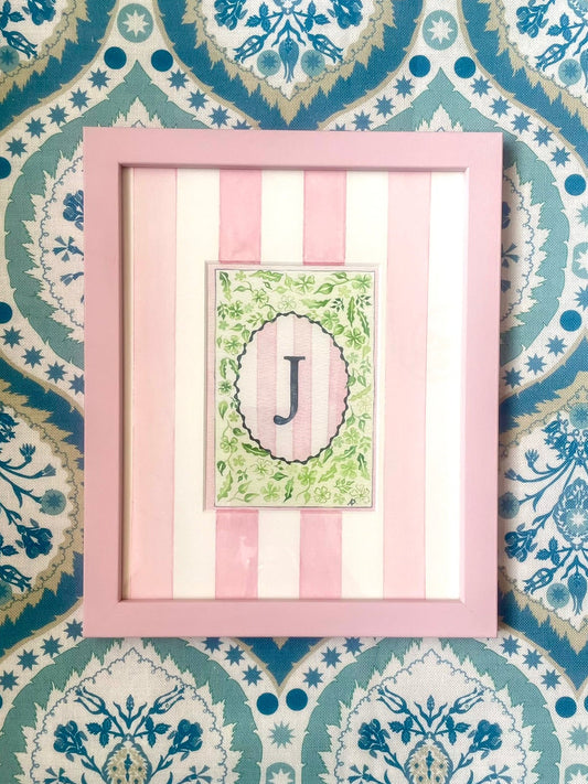 Original Watercolour - Floral J Mounted and Framed