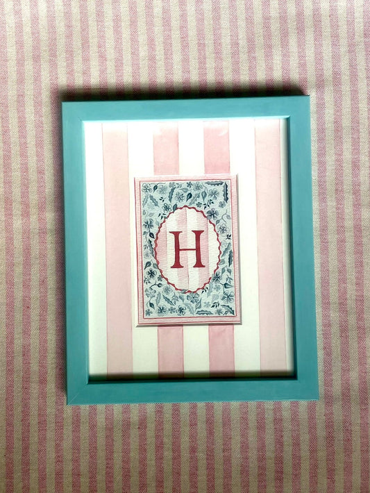 Original Watercolour - Floral H Mounted and Framed