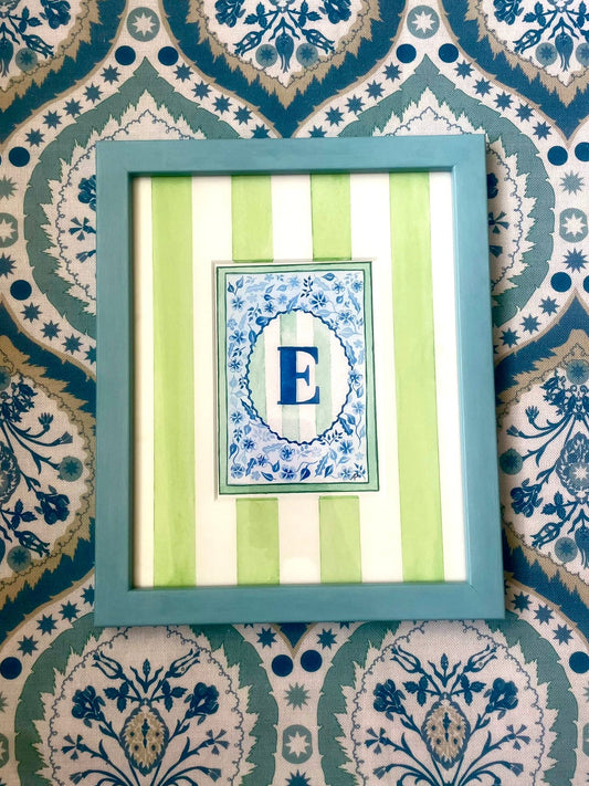 Original Watercolour - Floral E Mounted and Framed