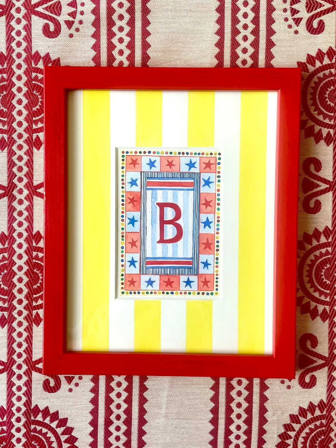 Original Watercolour - Circus B Mounted and Framed
