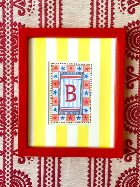 Original Watercolour - Circus B Mounted and Framed