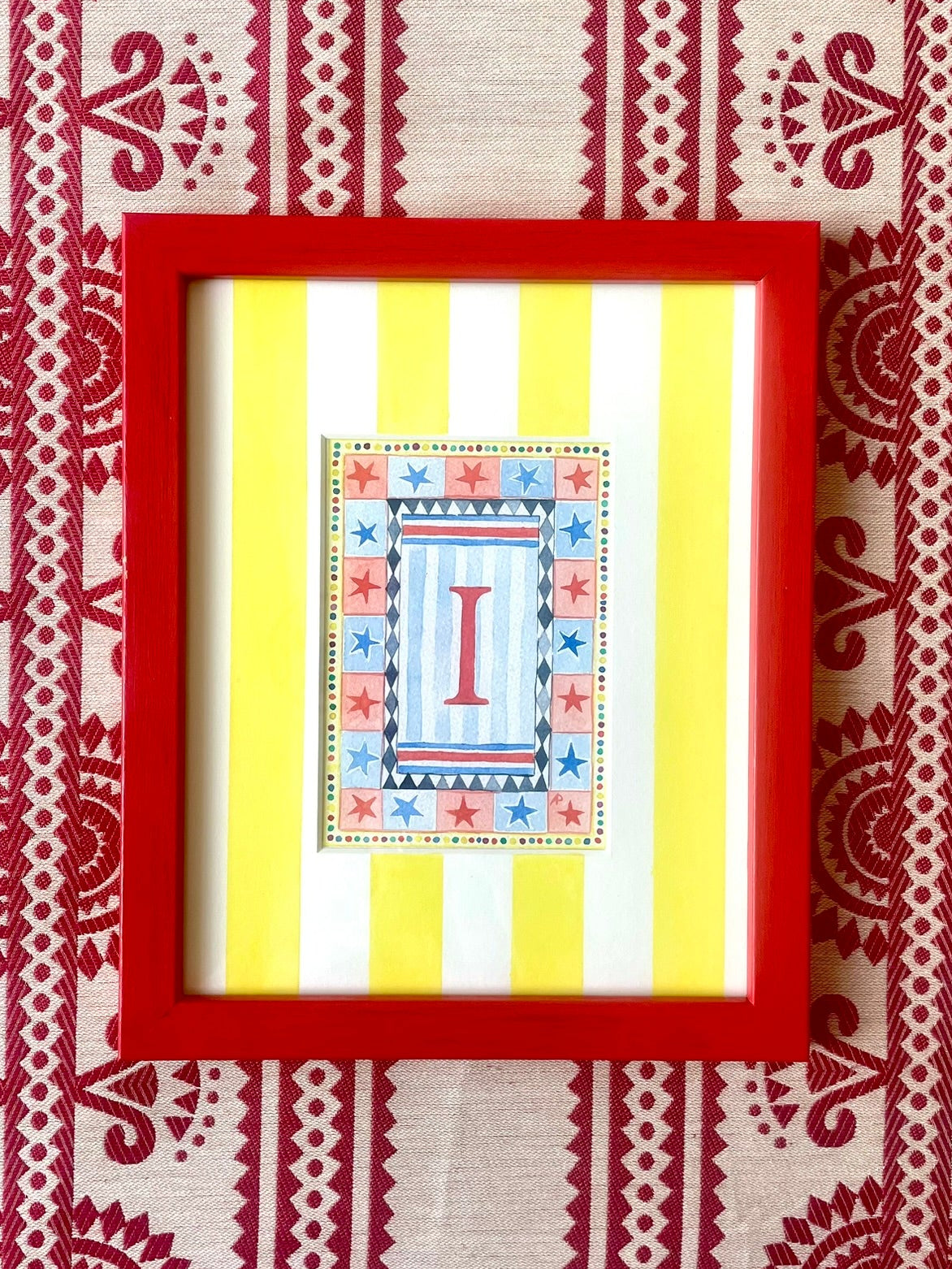 Original Waterolour - Circus I Mounted and Framed