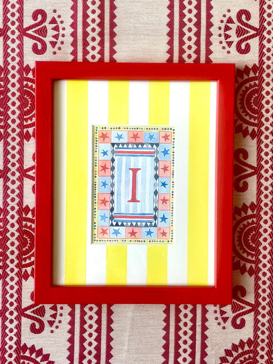 Original Waterolour - Circus I Mounted and Framed