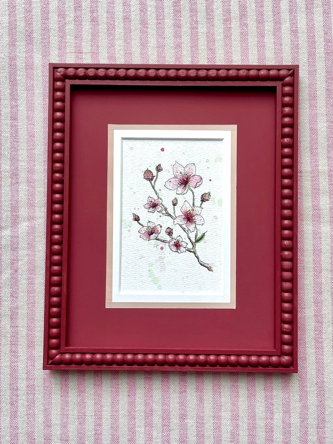 Lila - 10x8 Cherry Blossom Watercolour and Ink