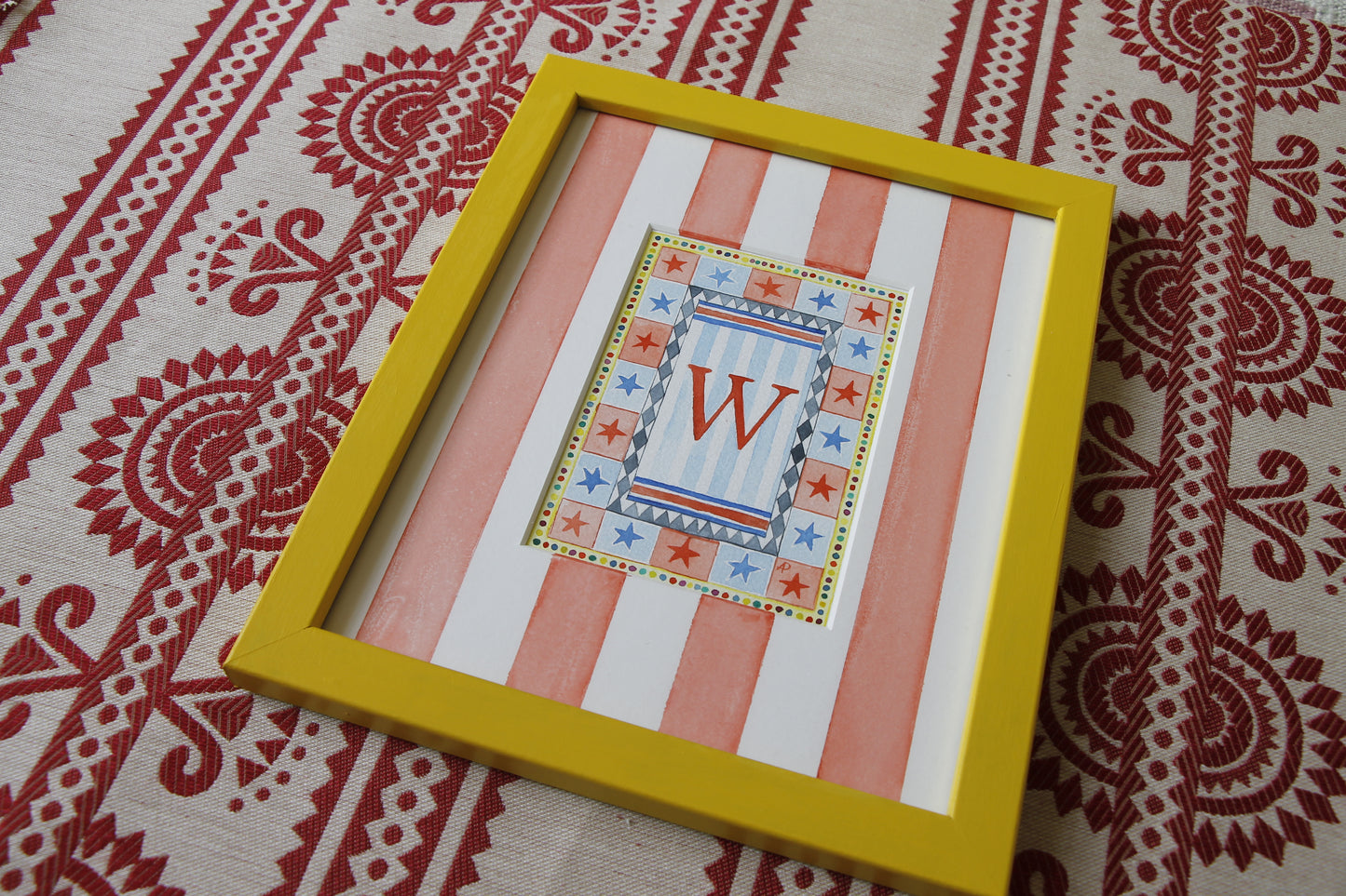 Original Watercolour - Circus W Mounted and Framed