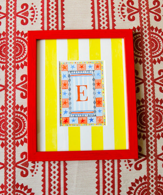 Original Watercolour - Circus E Mounted and Framed